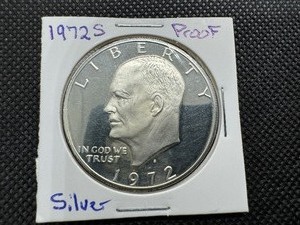 1972 S Silver Proof Eisenhower Dollar