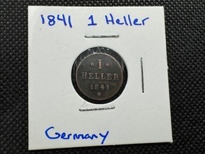 1841 Pre German Empire 1 Heller