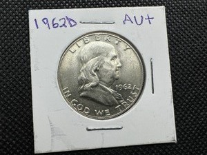 1962 D AU Franklin Half Dollar