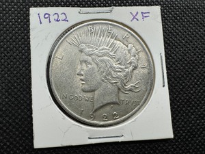 1922 XF Peace Dollar