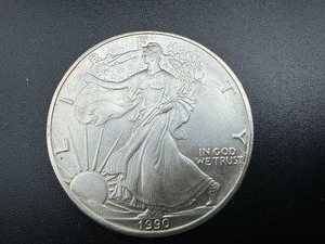 1990 Better Date Silver Eagle Dollar