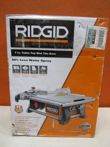 Ridgid 7 Table Top Wet Tile Saw