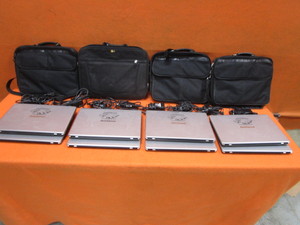 lot 84 image: (8) Bytespeed Laptops & (4) Laptop Bags