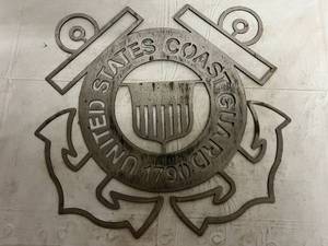 United States Coast Guard Laser Cut Metal Sign