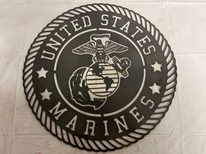 United States Marines Laser Cut Metal Sign