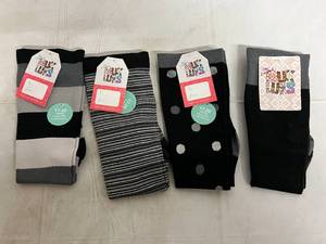 4 Pairs of Black Muk Luks Socks