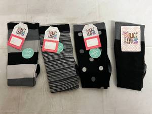 4 Pairs of Black Muk Luks Socks