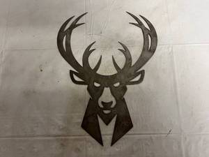 Milwaukee Buck Laser Cut Metal Sign