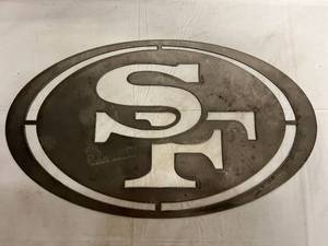 San Francisco 49er Laser Cut Metal Sign
