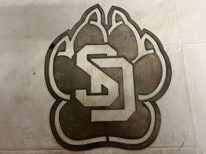 University of South Dakota Laser Cut Metal Sign