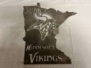 Minnesota Vikings Laser Cut Metal Sign