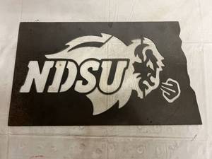 NDSU Bison Laser Cut Metal Sign