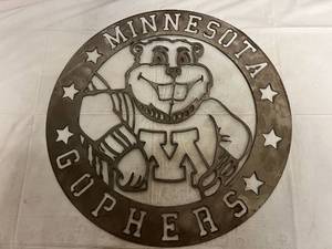 Minnesota Gophers Laser Cut Metal Sign