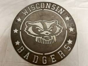Wisconsin Badgers Laser Cut Metal Sign