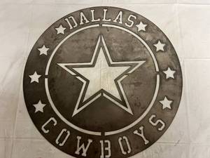 Dallas Cowboys Laser Cut Metal Sign