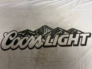 Coors Light Laser Cut Metal Sign