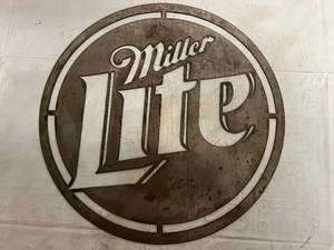 Miller Lite Laser Cut Metal Sign