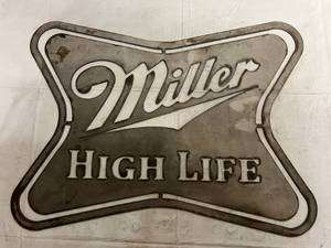 Miller High Life Laser Cut Metal Sign