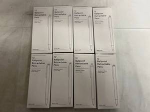 8 x 12 Packs Ballpoint Retractable Pens - Red