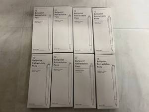 8 x 12 Packs Ballpoint Retractable Pens - Red
