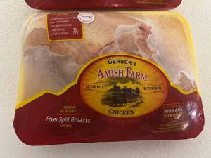 H. 3x Split Breast-Gerber Amish Farm Chicken