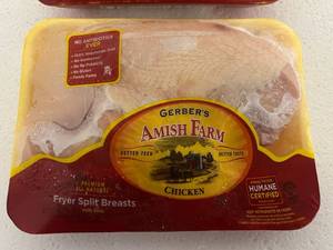 H. 3x Split Breast-Gerber Amish Farm Chicken