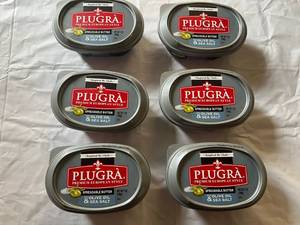 CC. 6x 7oz Plugra Spreadable Butter-Olive Oil & Sea Salt