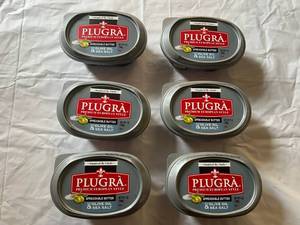 CC. 6x 7oz Plugra Spreadable Butter-Olive Oil & Sea Salt
