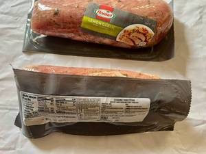 BB. 2x 1.5lb Hormel Pork Loin Fillet-Lemon Garlic