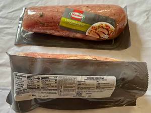 BB. 2x 1.5lb Hormel Pork Loin Fillet-Lemon Garlic