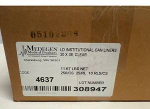 250 30x36 Can Liners-Medegen