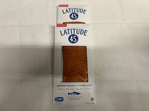 D. 2x 8oz Latitude 45 Smoked Atlantic Salmon-Sliced &amp Ready to Eat