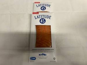 D. 2x 8oz Latitude 45 Smoked Atlantic Salmon-Sliced &amp Ready to Eat