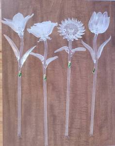 lot 111 image: Waterford Crystal Stemmed Flower Collection