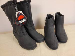 lot 205 image: NNW Totes Winter Boots & Comfortview Ankle Boots  Size 9.5WW