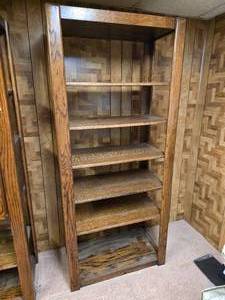 lot 11 image: Mid-Century Modern Brutalist Bookshelf - A