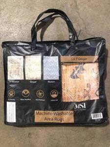 MSI Machine Washable Area Rug    Customer Returns See Pictures