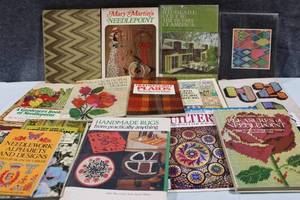 lot 72 image: Collection of 18 Needlepoint and Quilting Books