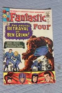lot 137 image: Fantastic Four #41 Comic Book - The Brutal Betrayal of Ben Grimm