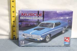 lot A-138 image: AMT 1969 Cougar Eliminator 125 Scale Model Kit