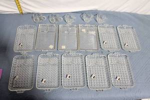lot 143 image: Set of 11 Crystal Snack Plates and Cups