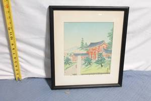 lot 193 image: Framed Japanese Woodblock Print Artwork