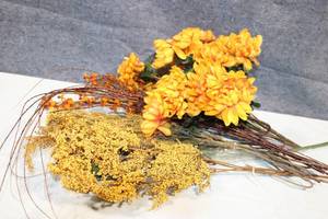 lot 226 image: Collection of Artificial Floral Arrangements with Assorted Stems