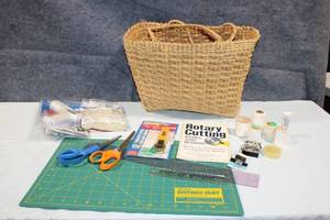 lot 227 image: Crafting and Sewing Kit with Tools and Supplies
