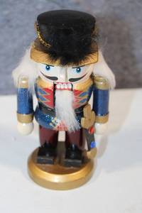 lot 246 image: Handcrafted Wooden Nutcracker Soldier Figurine