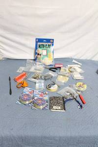 lot 262 image: Collection of Jewelry Crafting Supplies and Tools