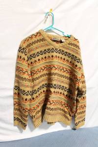 lot 286 image: Ruff Hewn Sweater L Argyle Pattern Cotton Blend