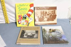 lot 303 image: Collection of 4 Books Including Dr. Seuss and Historical Works