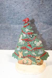 lot 310 image: Vintage Woodland Animals Ceramic Christmas Tree Decoration
