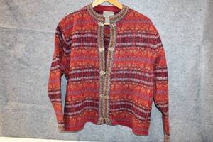 lot 322 image: Squaw Valley 100% Wool Knit Cardigan with Fastener Details - Size L